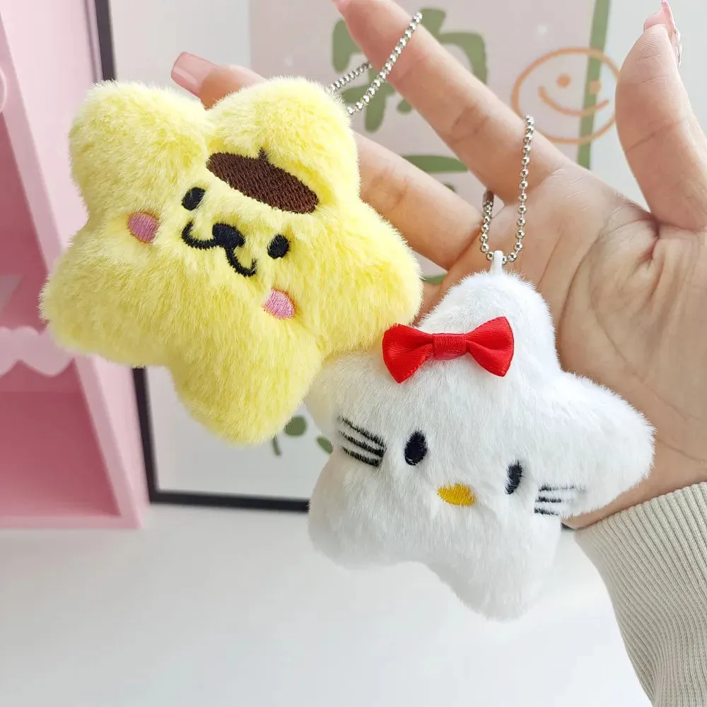 Sanrio Star Charm Keyring with Cute Characters