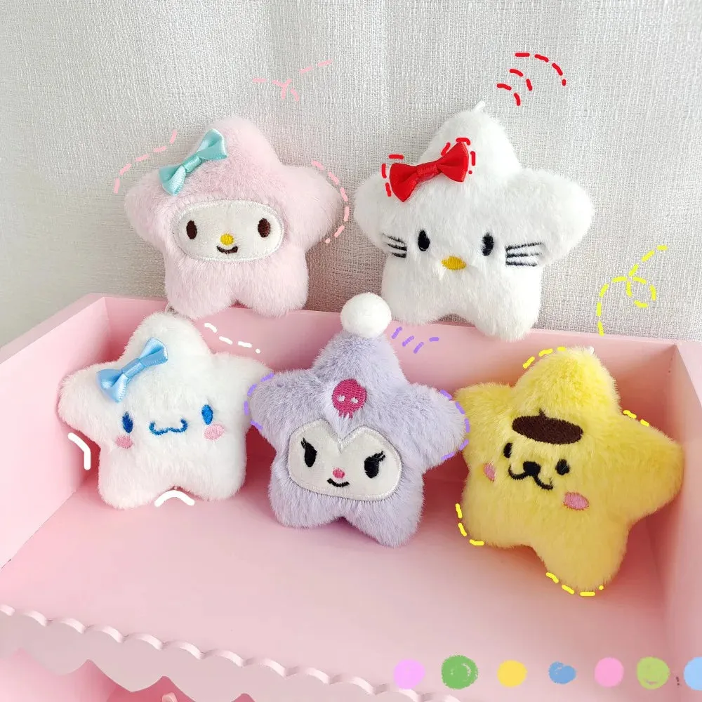 Sanrio Star Charm Keyring with Cute Characters