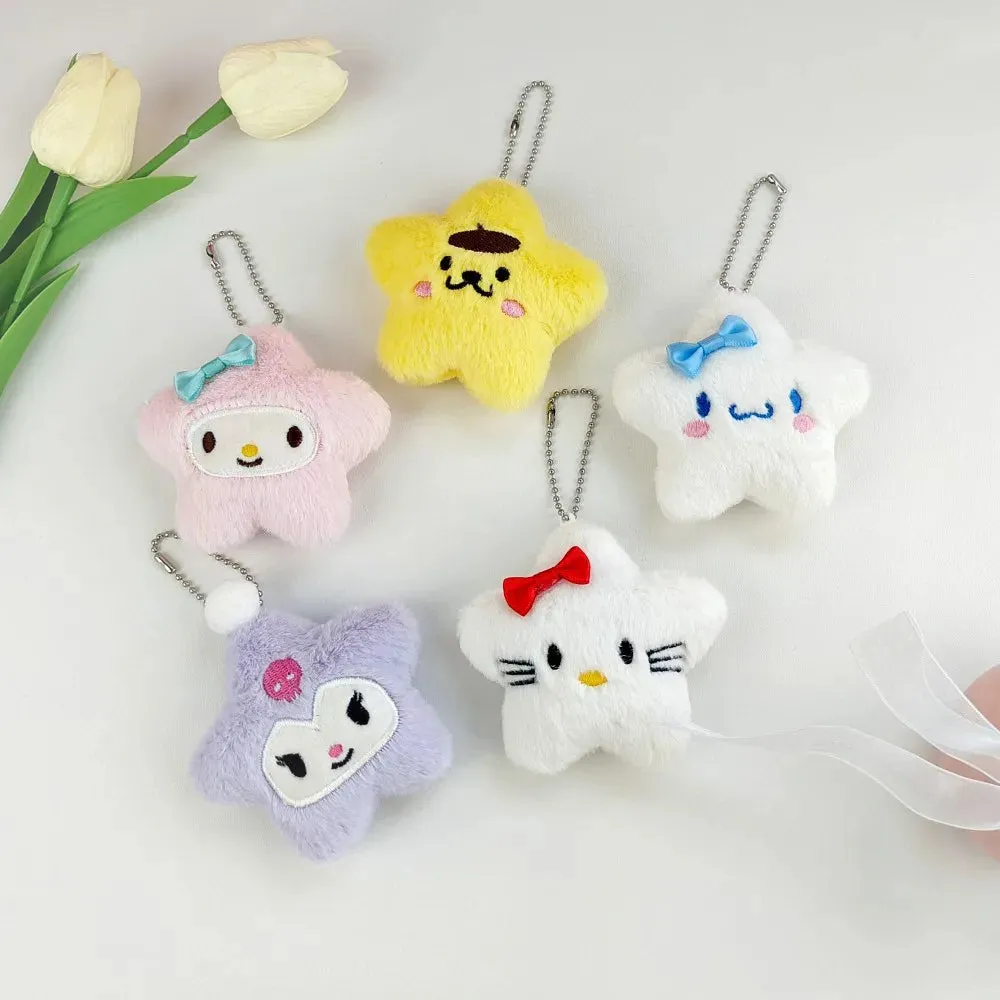 Sanrio Star Charm Keyring with Cute Characters