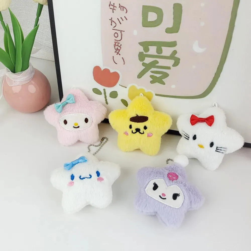 Sanrio Star Charm Keyring with Cute Characters