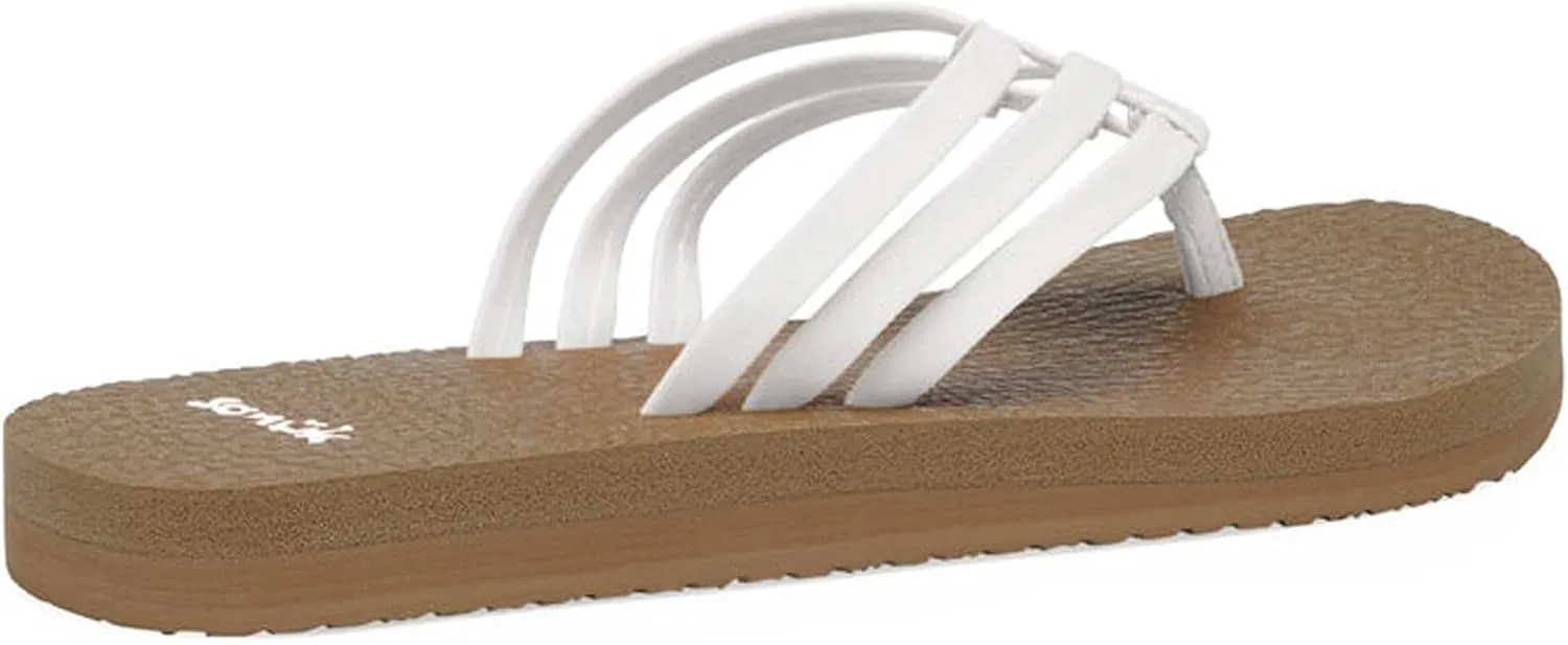 Sanuk Women's Yoga Sandy | Flip Flops for Women | Yoga Sandals For Women | Memory Foam Footbed