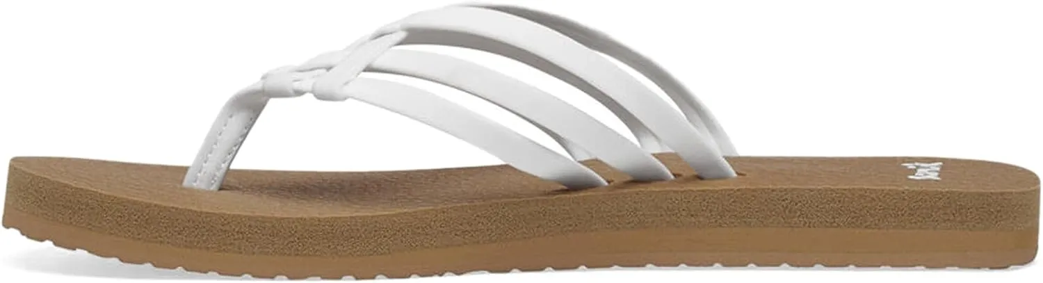 Sanuk Women's Yoga Sandy | Flip Flops for Women | Yoga Sandals For Women | Memory Foam Footbed