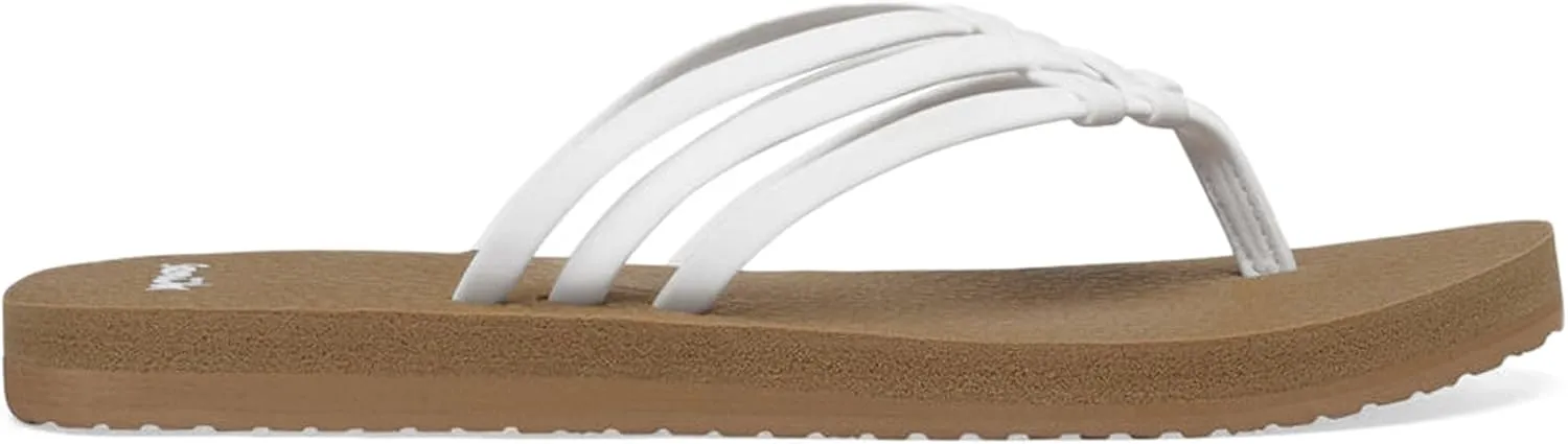 Sanuk Women's Yoga Sandy | Flip Flops for Women | Yoga Sandals For Women | Memory Foam Footbed