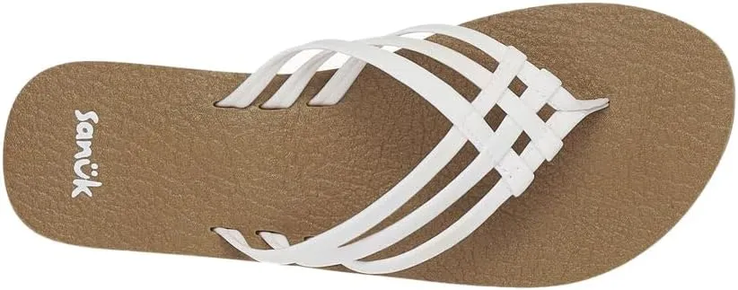 Sanuk Women's Yoga Sandy | Flip Flops for Women | Yoga Sandals For Women | Memory Foam Footbed