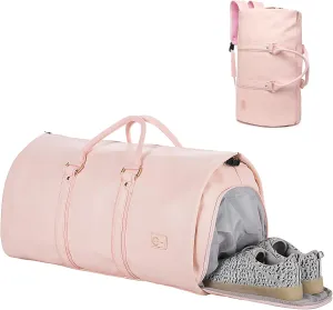 seyfocnia Convertible Travel Garment Bag,Carry on Garment Duffel Bag for Women - 3 in 1 Garment Backpack Hanging Suitcase Suit Business Travel Bag