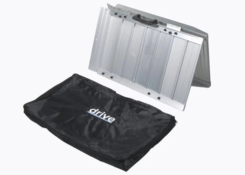 Single Fold Portable Wheelchair Scooter Ramp with Carry Handle and Travel Bag, 5 Feet Long - 1 Each