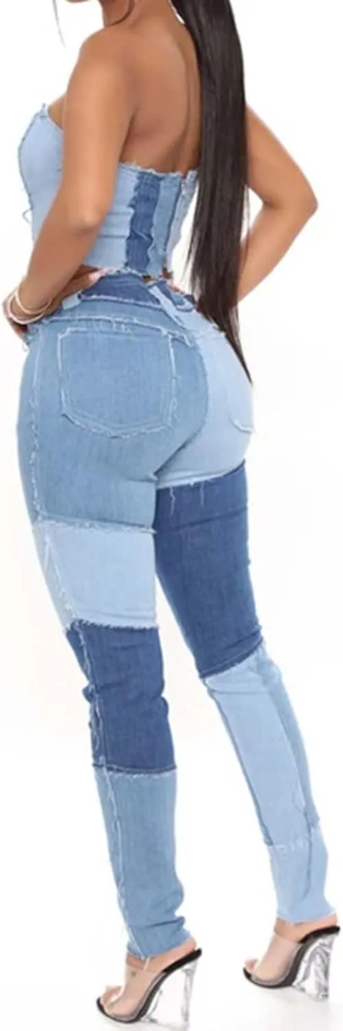 Skinny Jeans for Women High Waist Stretchy Classic High Rise Slimming Jeggings Denim Trousers Pants 2024 Summer