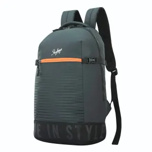 Skybags Boho  01 Backpack With Rain Cover  Black