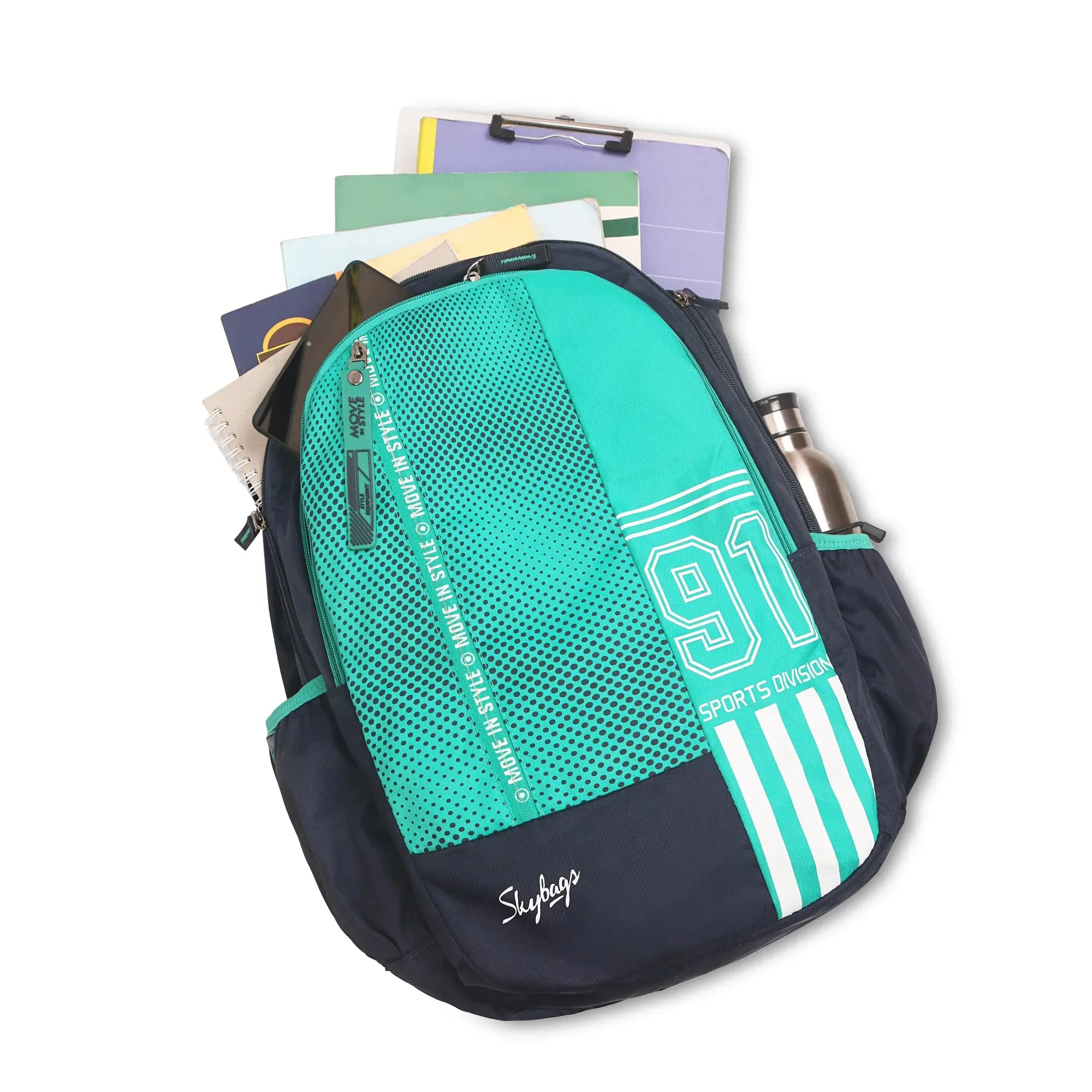 Skybags Shield  02 School Backpack Teal