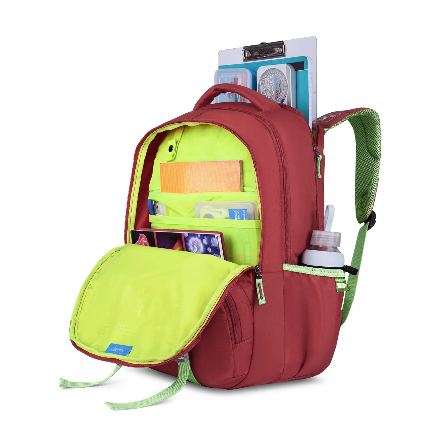 SKYBAGS SONIC PRO School Backpack for Boys & Girls, 42L, 3 Compartments Insulated Tiffin Compartment, Laptop Bag, Organizer   File Sleeve, Stylish & Trendy, Water Resistant, Lightweight Bags School