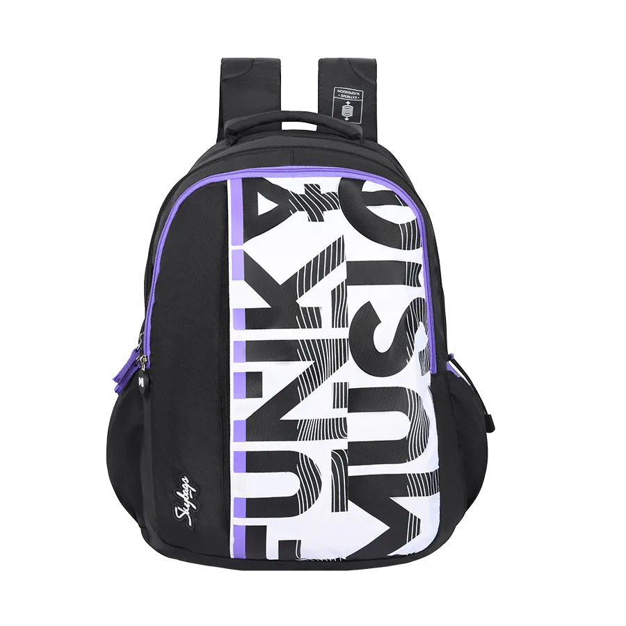 Skybags Stan Pro 01  School Backpack Black