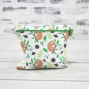 Sloths on White Personalized Reusable Bag