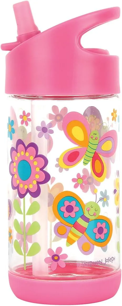 Stephen Joseph Flip Top Bottle, BUTTERFLY