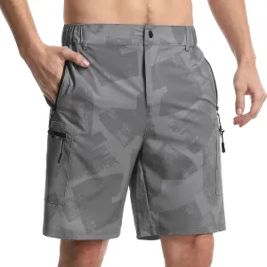 Suwangi Mens Hiking Cargo Shorts Quick-Dry Outdoor Athletic Short Travel Fishing Golf Tactical Short for Men with Multipocket