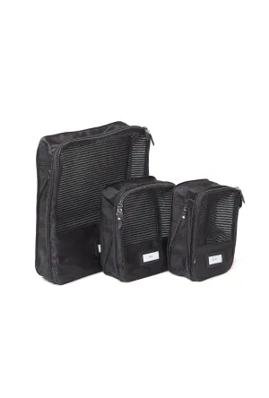 The Cabin Set - Compression Packing Cubes 3pc Black