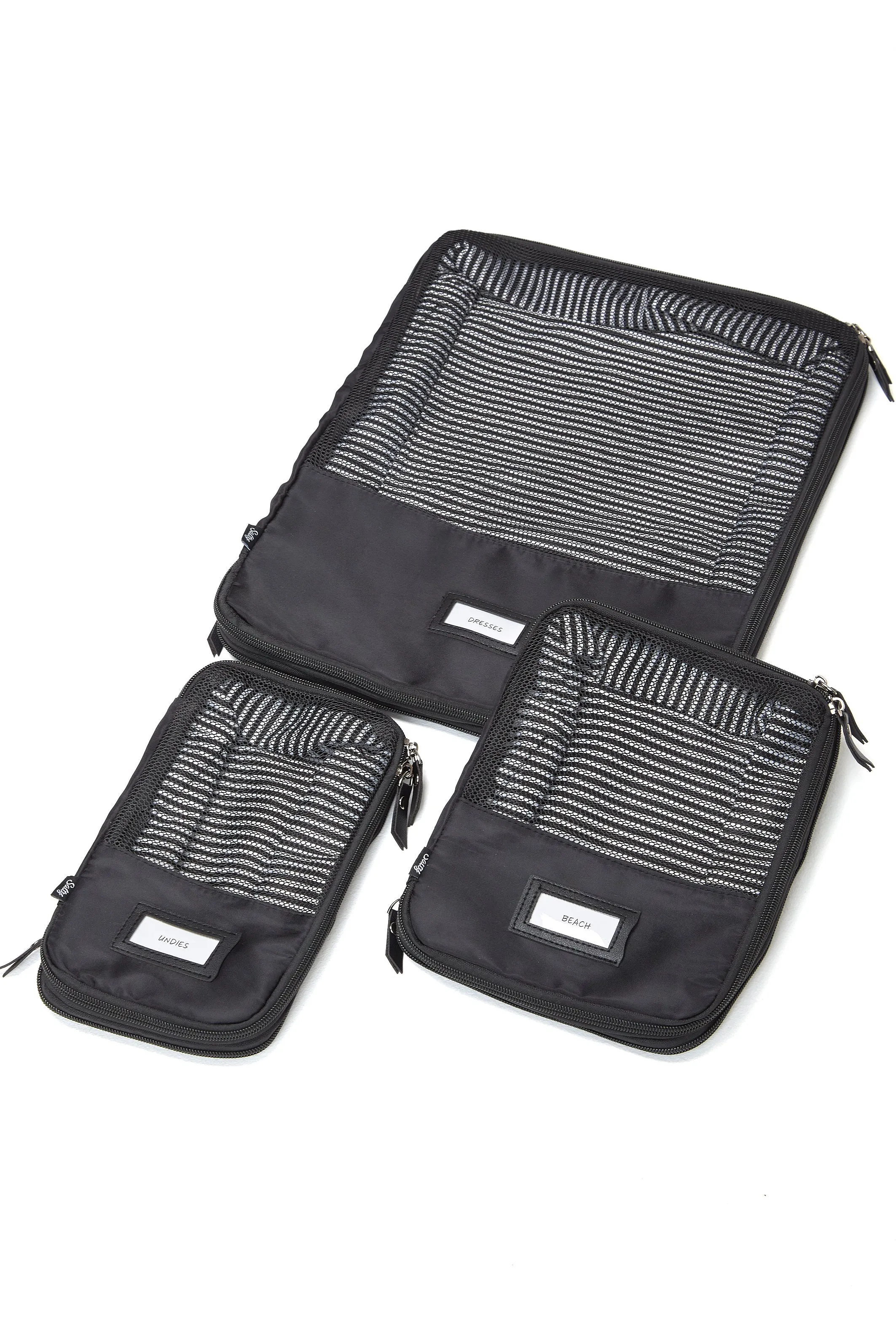 The Cabin Set - Compression Packing Cubes 3pc Black