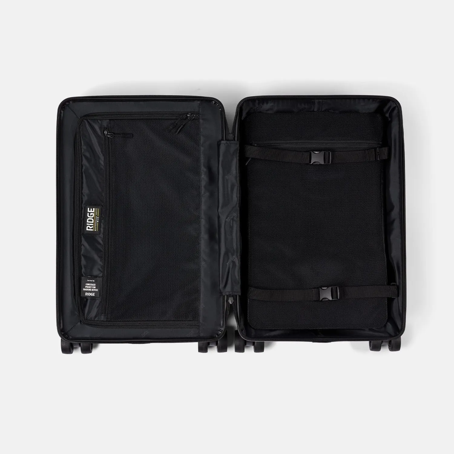 The Ridge Premium Hard Shell Carry On Luggage - TSA Approved Lock - 360° Spinner Wheels for Travel - Basecamp Orange