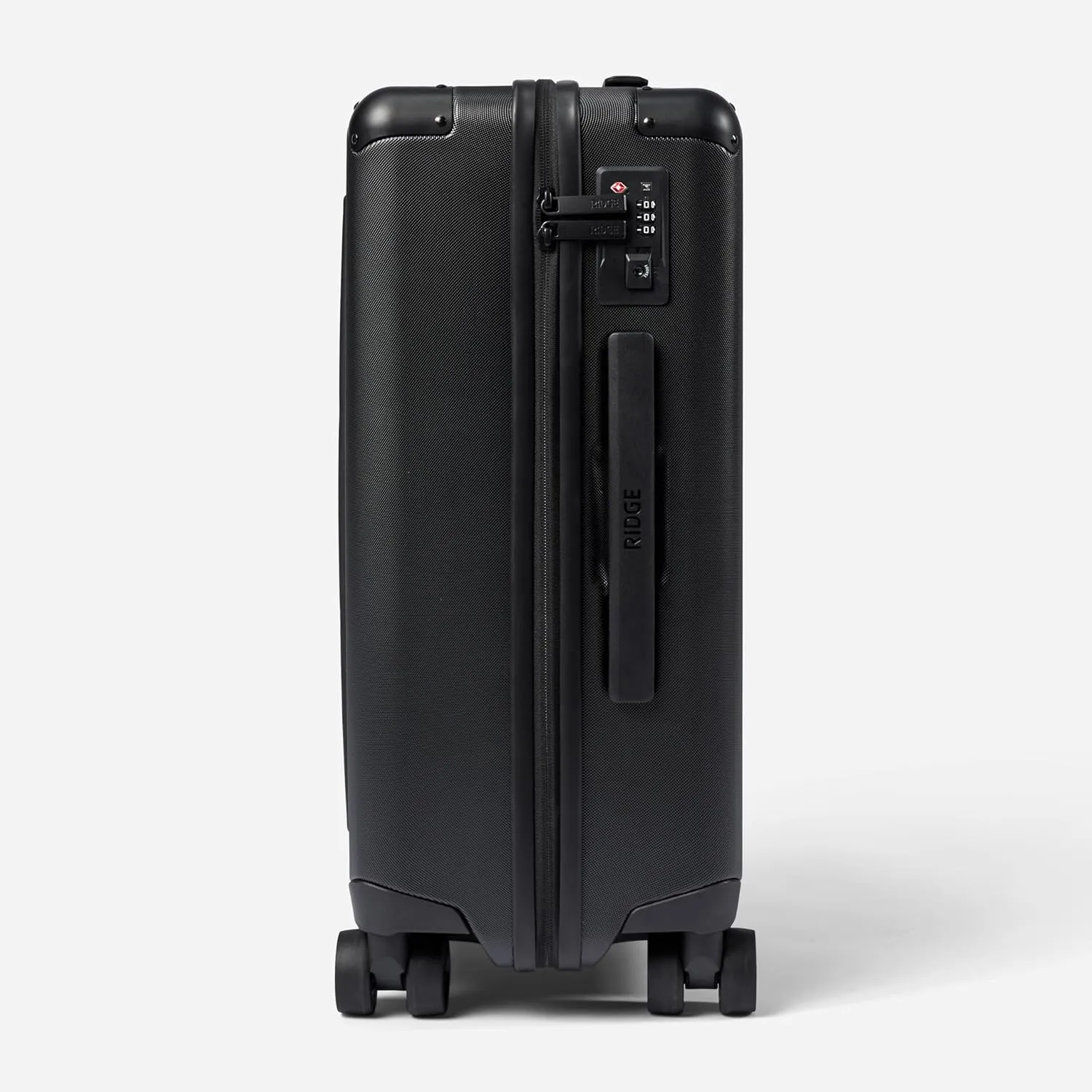 The Ridge Premium Hard Shell Carry On Luggage - TSA Approved Lock - 360° Spinner Wheels for Travel - Royal Black