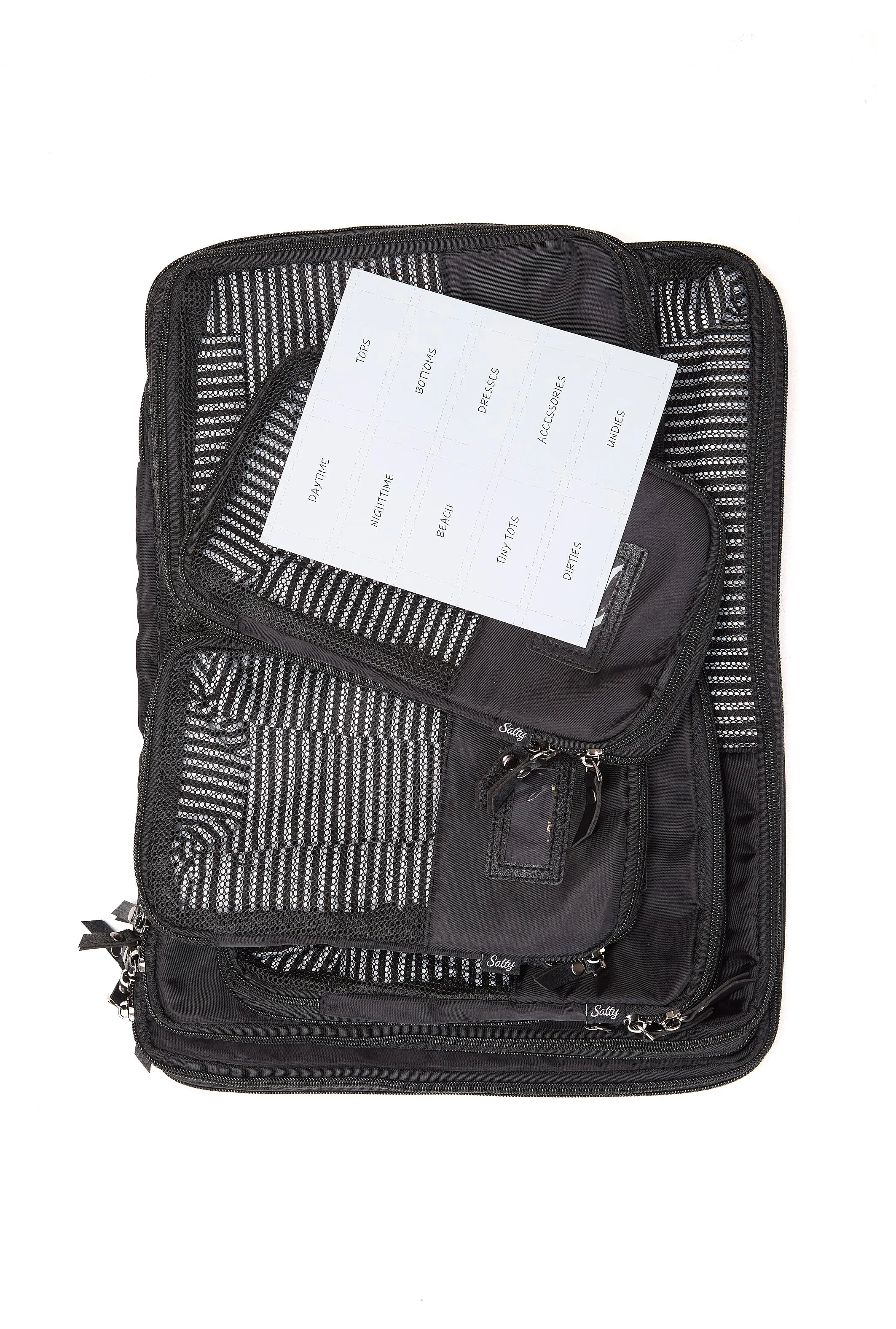 The Suitcase Set - Compression Packing Cubes 6pc Distorted Lines