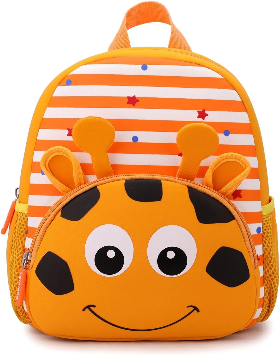 Toddler Backpack Neoprene Zoo Kids Casual Backpack Water Resistance Kindergarten Preschool Bags for Little Boys Girls (Giraffe)
