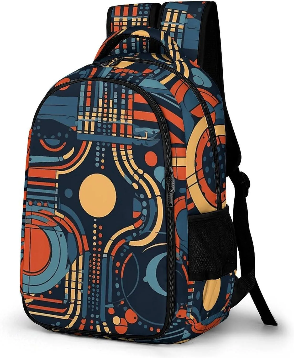 Travel Backpack for Men Women Carry On Backpack 15.6 Inch Laptop Backpack Complex Patterns Work Business Backpacks
