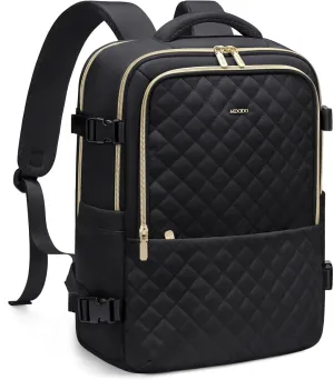 Travel Backpack for Women Men - Large Carry On Luggage Laptop Backpack Lightweight Daypack Waterproof Causal Bookbag Computer Backpack for College,Travel,Work,Fits 15.6Inch, 36L, Black