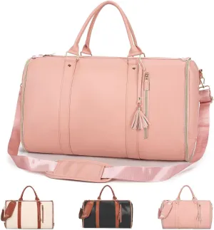 Travel Bag, 2024 New Garment Duffle Bags for Travel, Large Duffle Bag for Travel (Pink)