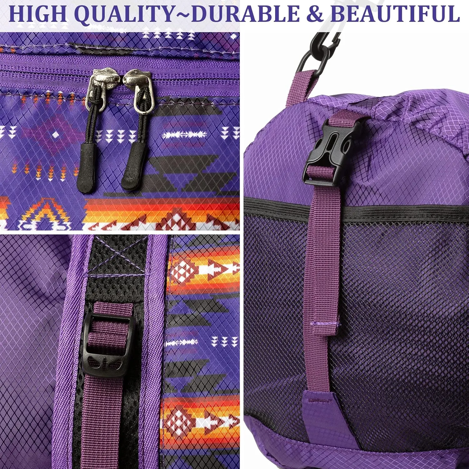 Travel Duffel Bag for Women Men, Lightweight Packable Duffle Bag for Gym, with Pocket and Adjustable Strap for Camping Travel Gear
