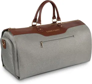 travel inspira Convertible Garment Duffel Bag, Wrinkle-Free Garment Bag for Travel Weekender Overnight Unisex-Adults- 2 in 1 Hanging Suitcase Suit Travel Bags with Shoe Pouch for Work Airport