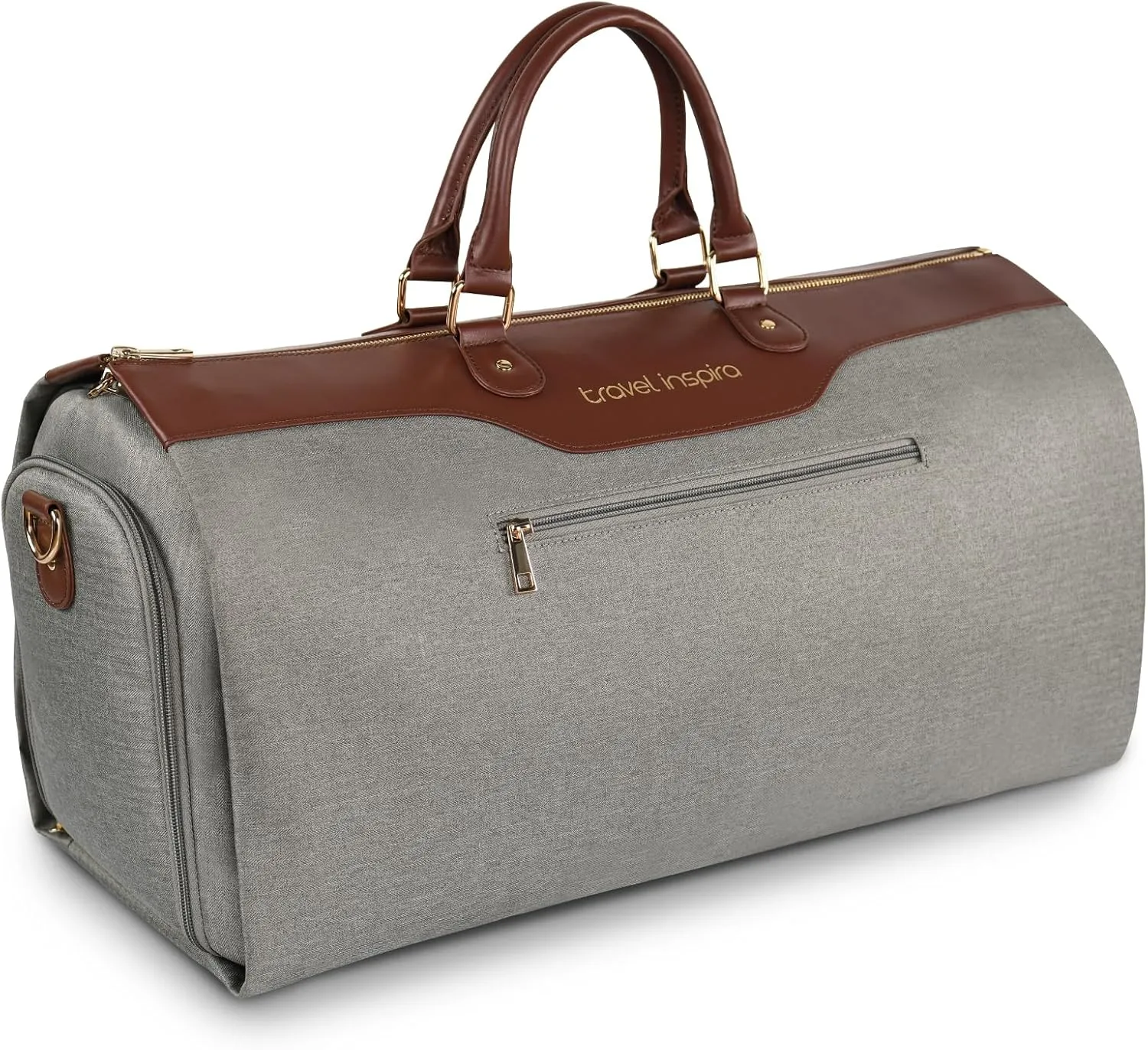 travel inspira Convertible Garment Duffel Bag, Wrinkle-Free Garment Bag for Travel Weekender Overnight Unisex-Adults- 2 in 1 Hanging Suitcase Suit Travel Bags with Shoe Pouch for Work Airport