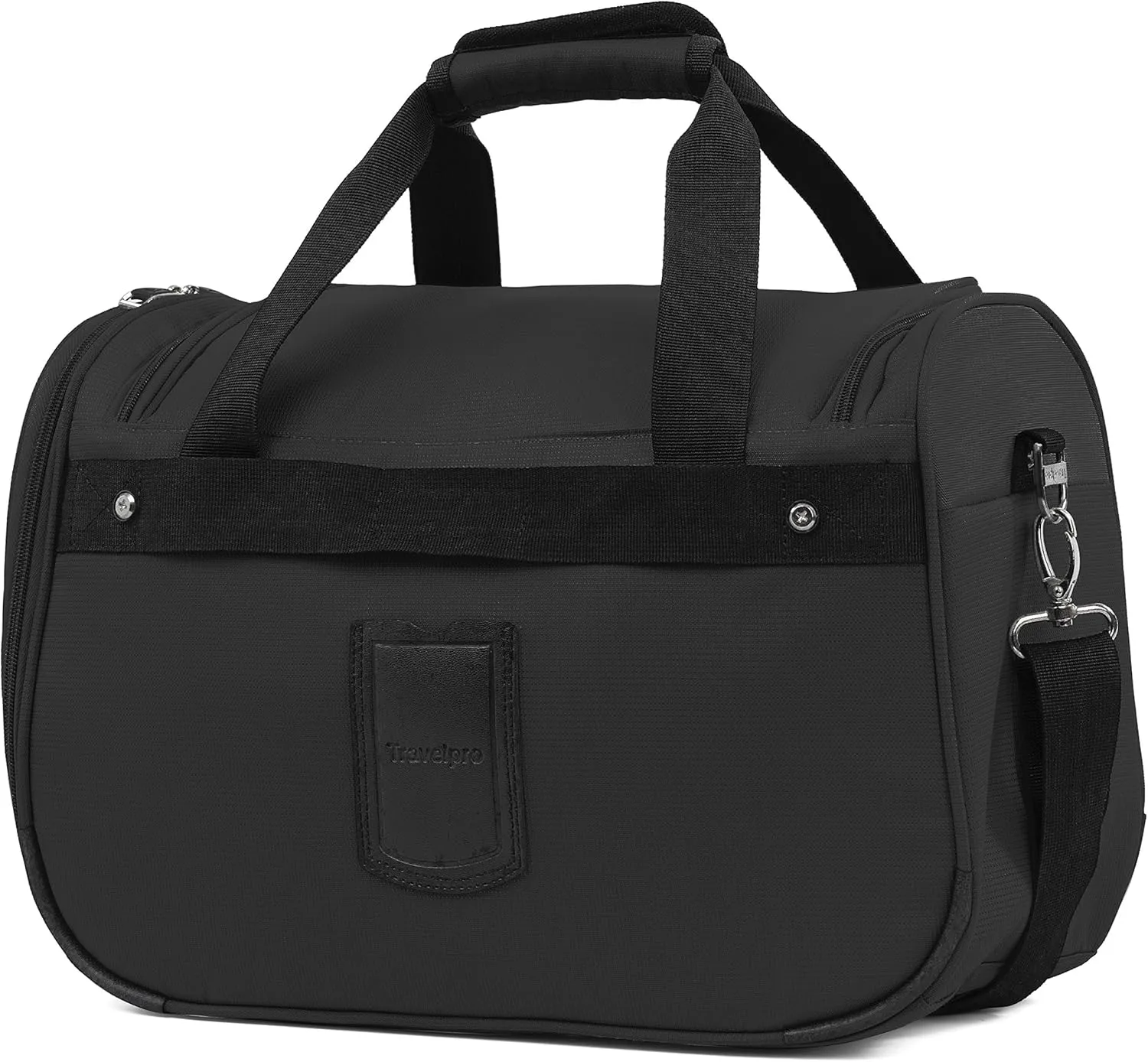 Travelpro Maxlite 5 Softside 2pc Set Expandable Carry On Luggage with 4 Spinner Wheels/Soft Underseat Tote, Lightweight Suitcase, Men and Women, Black