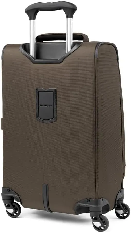 Travelpro Maxlite 5 Softside Expandable Carry on Luggage with 4 Spinner Wheels, Lightweight Suitcase, Men and Women, Mocha, Carry On 21-Inch