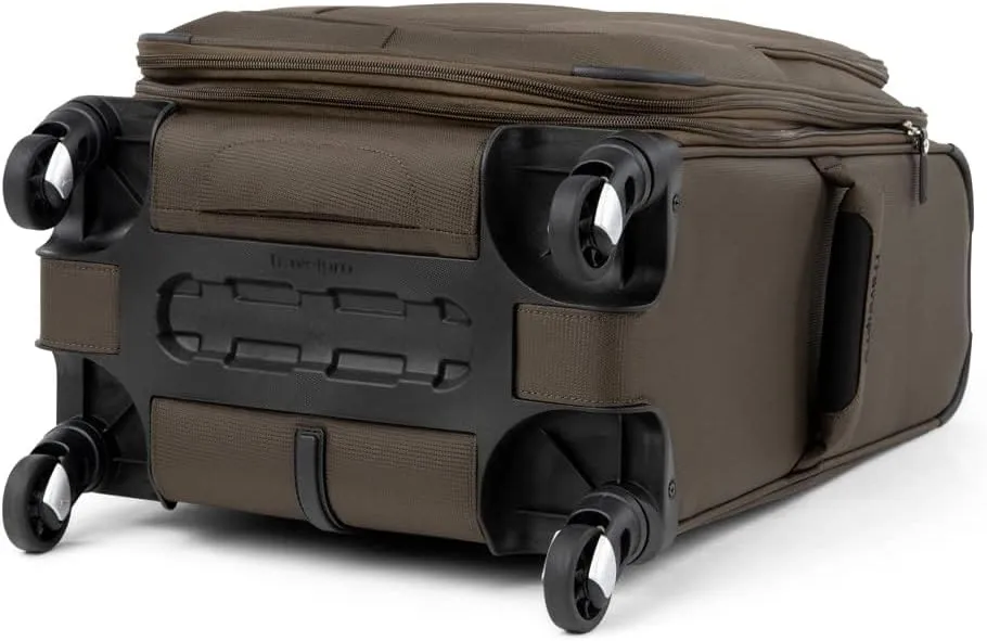 Travelpro Maxlite 5 Softside Expandable Carry on Luggage with 4 Spinner Wheels, Lightweight Suitcase, Men and Women, Mocha, Carry On 21-Inch