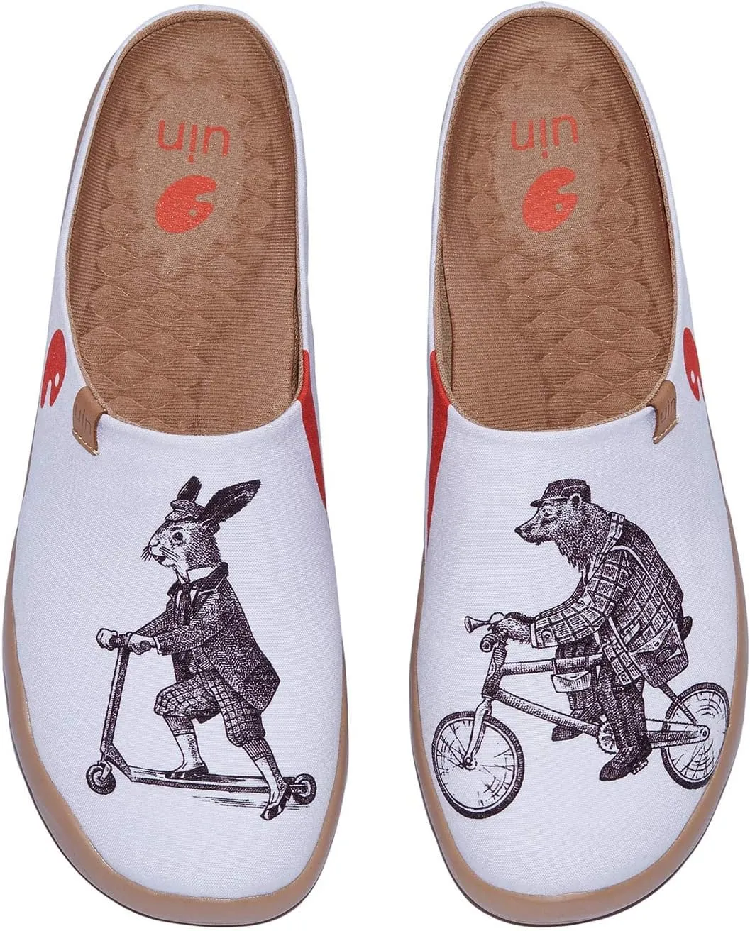 UIN Men's Painted Slipper Lightweight Comfort Mules Walking Casual Household Slip Ons Art Travel Shoes Malaga