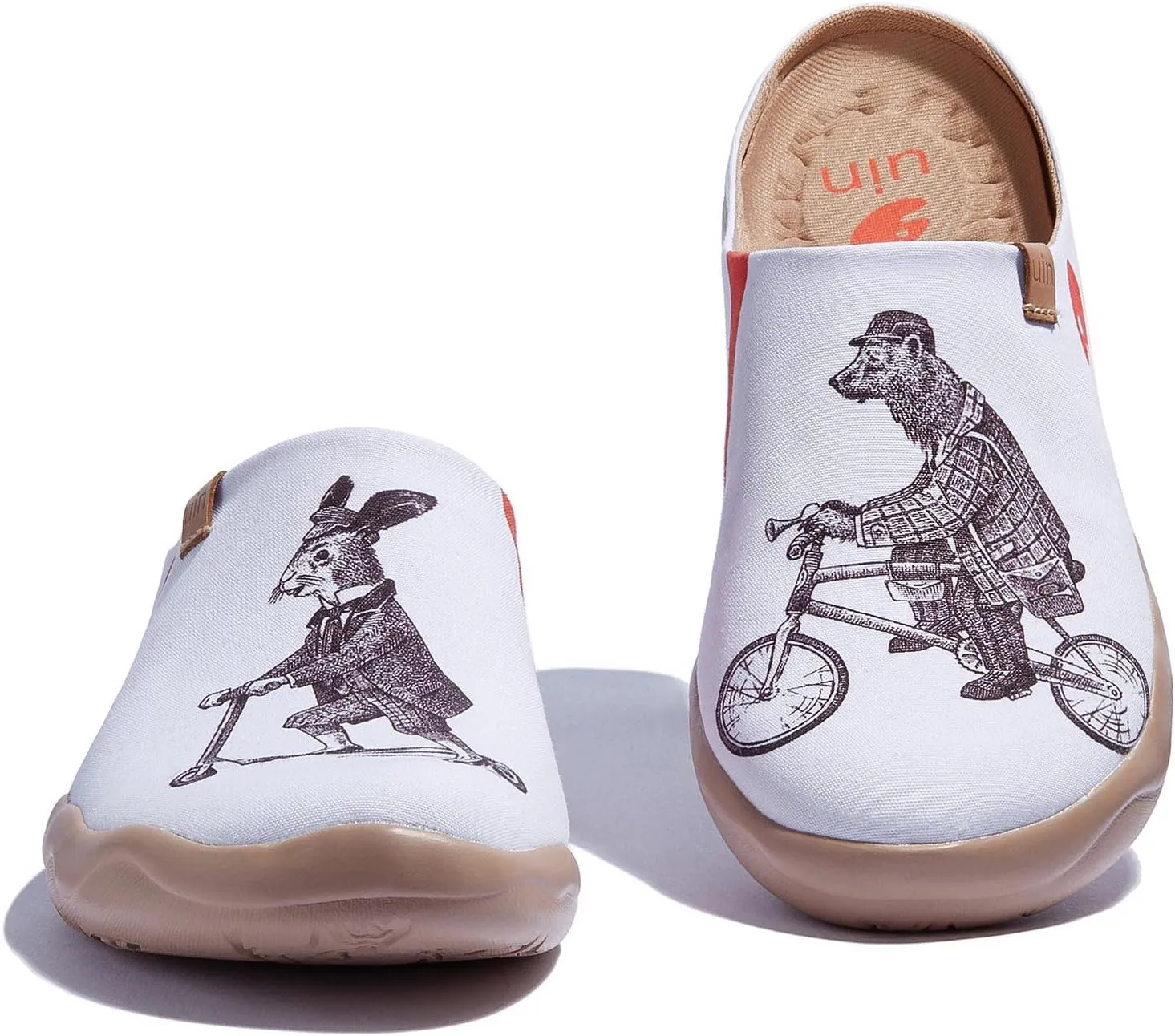 UIN Men's Painted Slipper Lightweight Comfort Mules Walking Casual Household Slip Ons Art Travel Shoes Malaga