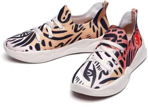 UIN Women's Fashion Sneakers Lightweight Walking Casual Slip Ons Comfortable Art Painted Athletic Travel Shoes