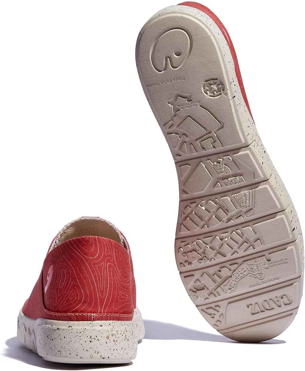UIN Women's Fashion Sneakers Lightweight Walking Casual Slip Ons Loafers Comfortable Art Painted Travel Shoes Cadiz