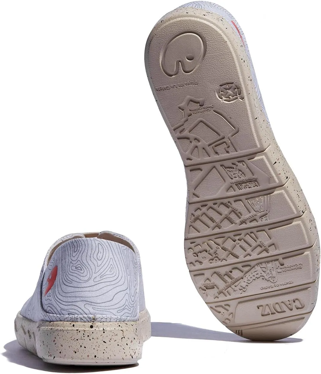 UIN Women's Fashion Sneakers Lightweight Walking Casual Slip Ons Loafers Comfortable Art Painted Travel Shoes Cadiz