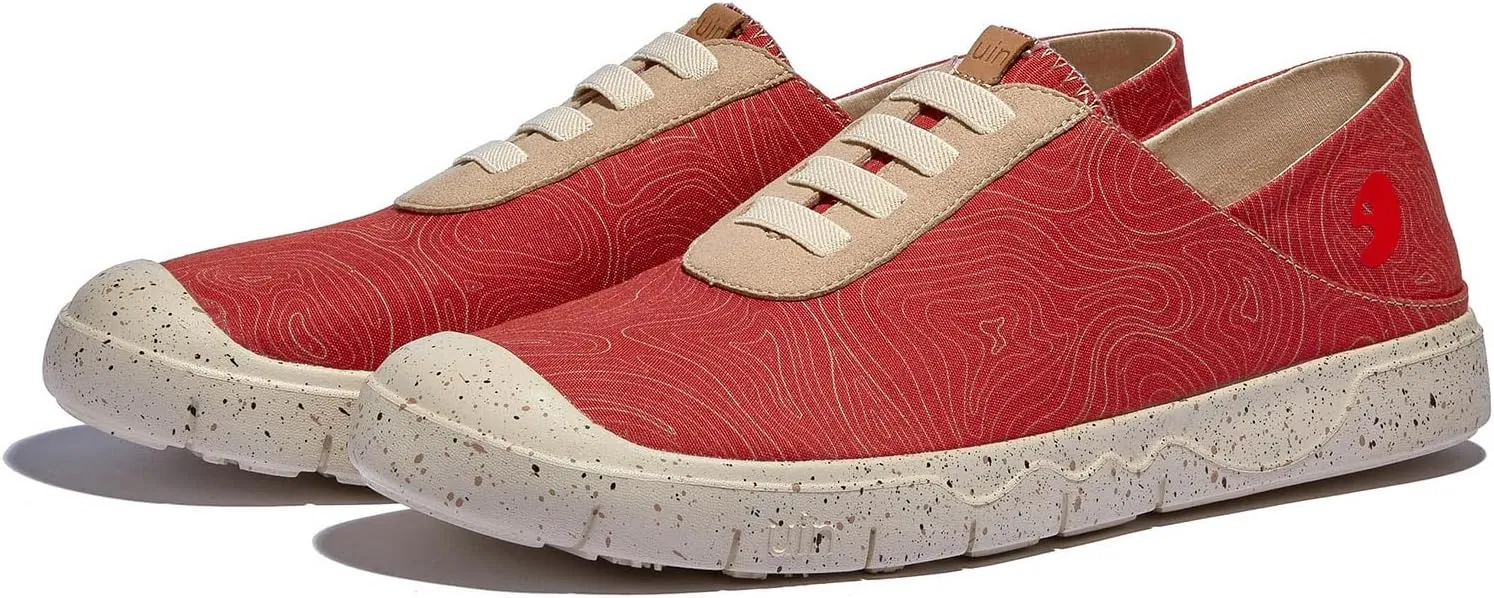UIN Women's Fashion Sneakers Lightweight Walking Casual Slip Ons Loafers Comfortable Art Painted Travel Shoes Cadiz