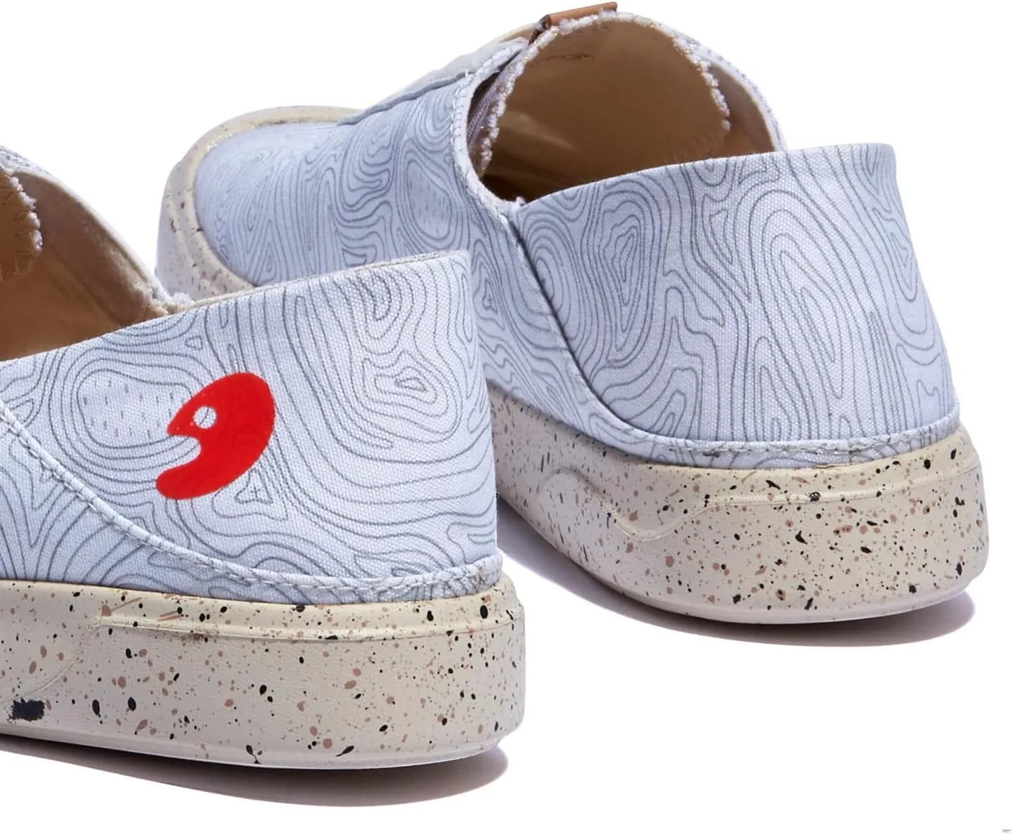 UIN Women's Fashion Sneakers Lightweight Walking Casual Slip Ons Loafers Comfortable Art Painted Travel Shoes Cadiz