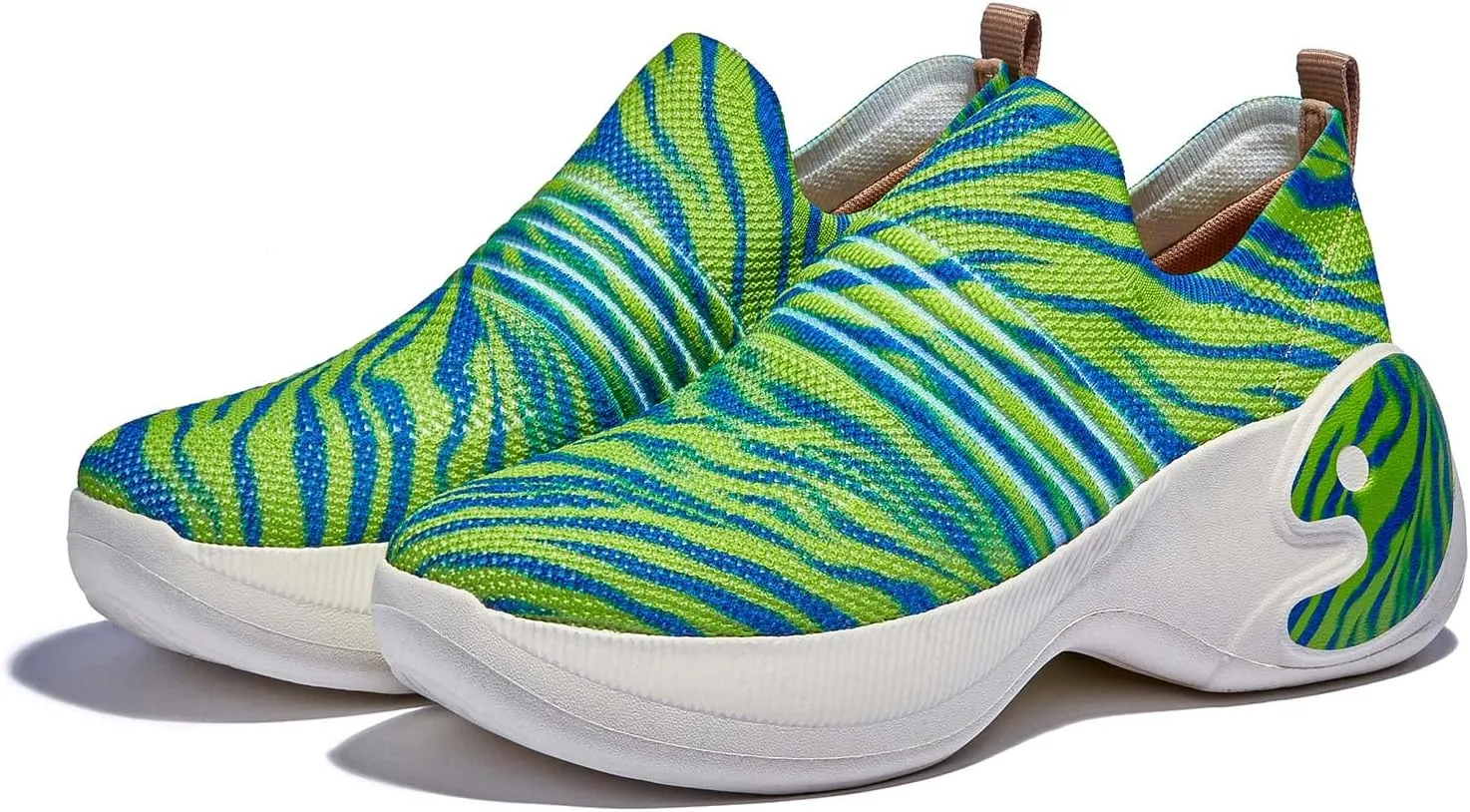 UIN Women's Travel Walking Shoes Art Painted Slip Ons Casual Lightweight Comfortable Chunky Fashion Sneaker Zaragoza Series