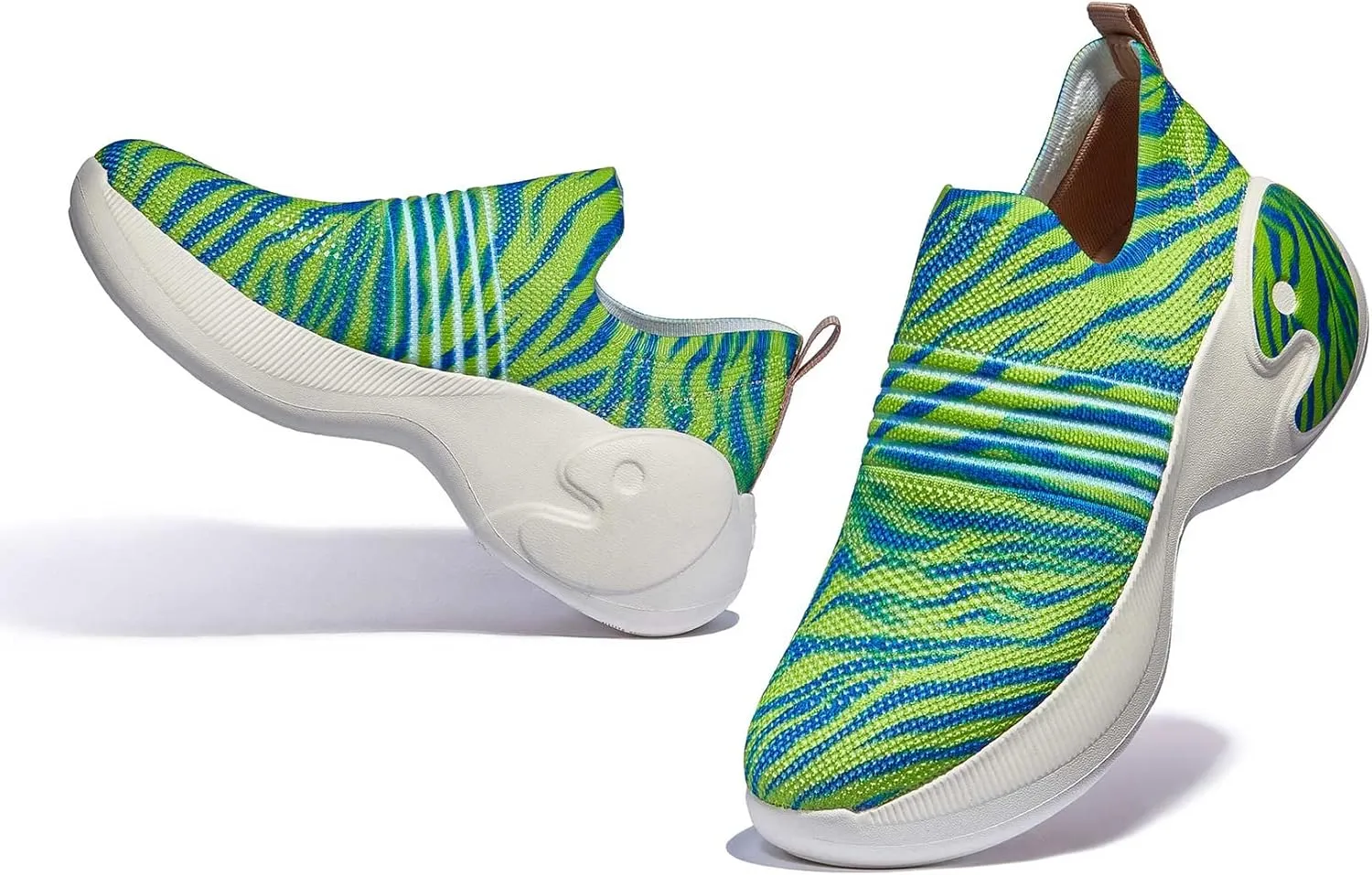 UIN Women's Travel Walking Shoes Art Painted Slip Ons Casual Lightweight Comfortable Chunky Fashion Sneaker Zaragoza Series