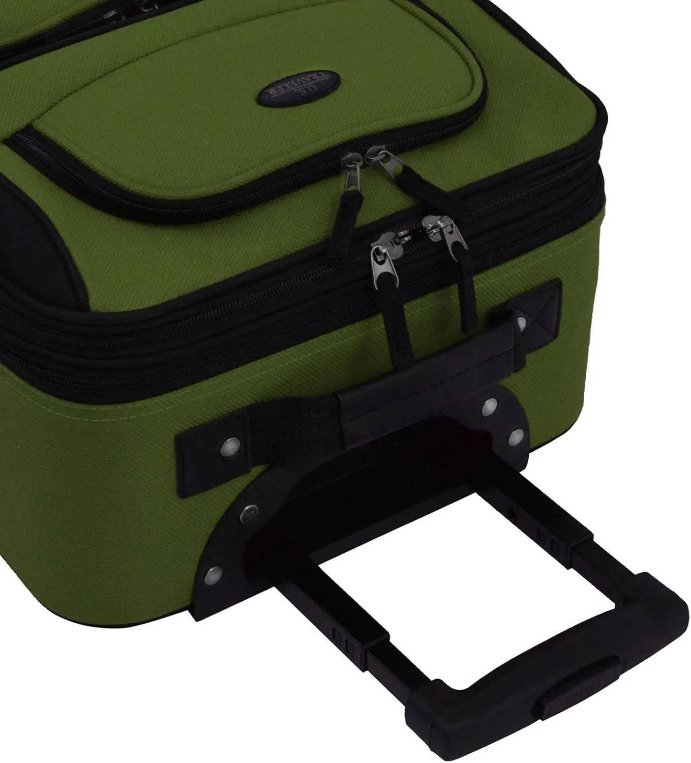 U.S. Traveler Rio Rugged Fabric Expandable Carry-on Luggage, Purple, Set