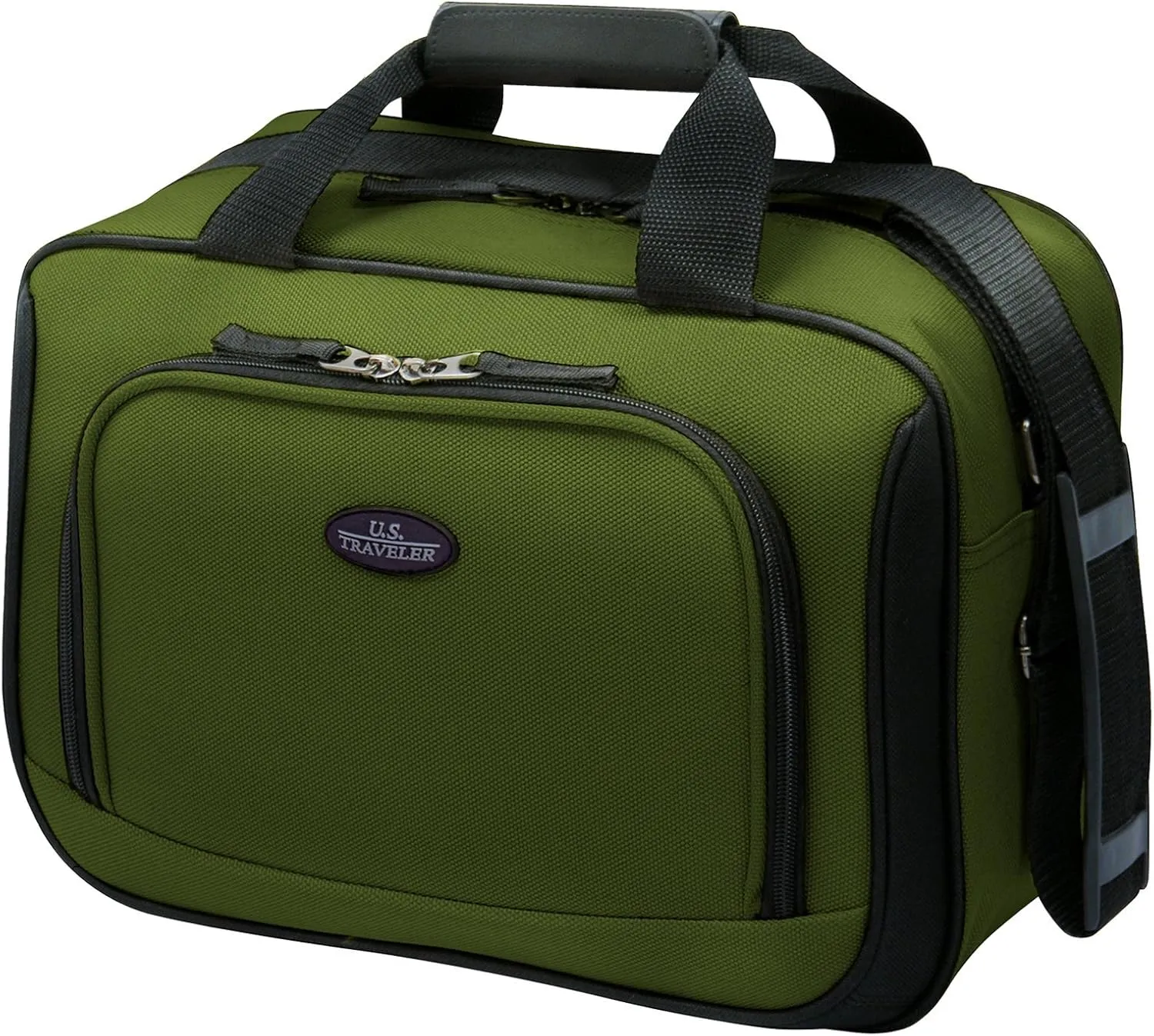 U.S. Traveler Rio Rugged Fabric Expandable Carry-on Luggage, Purple, Set