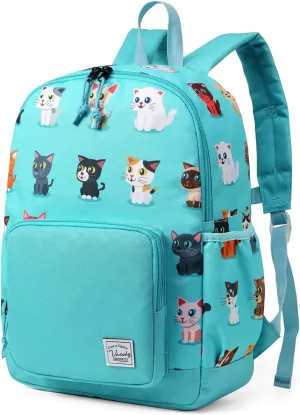 VASCHY Kids backpacks, Cute Lightweight Water Resistant Preschool Backpack for Boys and Girls Chest Strap