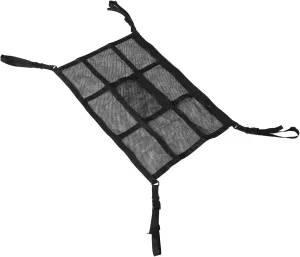 VOSAREA Car Roof Organizer Mesh Cargo Net for Dual Pocket Design Storage for Luggage Camping Gear and Travel Essentials Versatile Ceiling Accessory