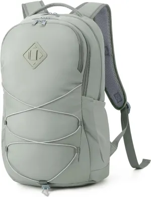 WANDF 15.6-Inch Laptop Backpack for Women Men Airline Approved Water Resistant Lightweight Travel Bag Casual Backpack for Weekender Business with Whistle Buckle & Elastic Strap (Green)