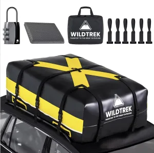 Waterproof Rooftop Cargo Carrier – 20 Cubic Ft, 900D PVC Car Top Bag with Reinforced Straps, Hooks, and Lock – No Roof Rack Needed