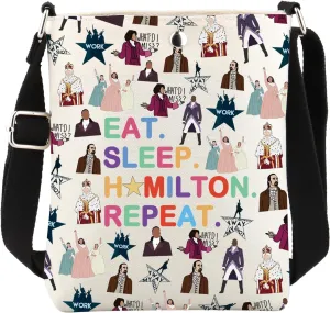 WCGXKO Musical Lover Gift Musical Character Zipper Pouch Makeup Bag (SLEEP HA XK)