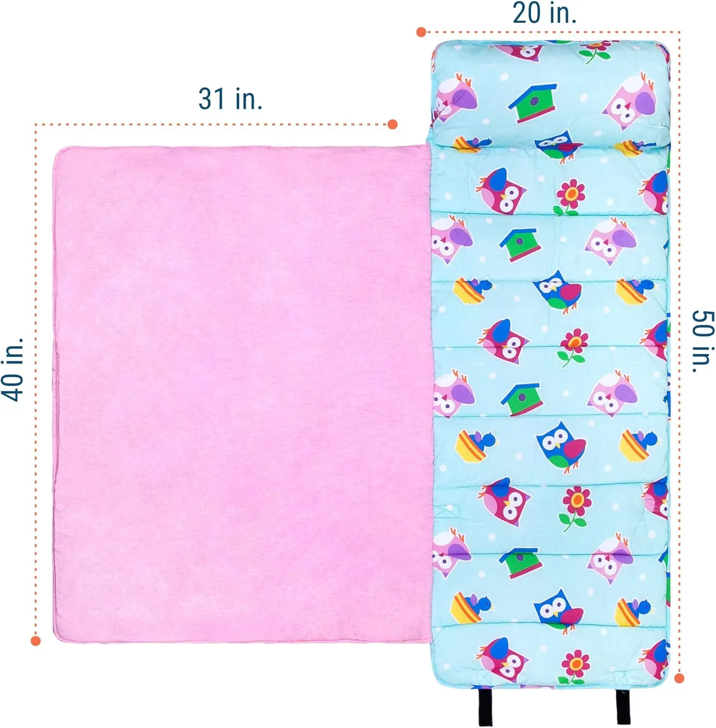 Wildkin Kids Original Nap Mat – Cozy Kids Sleep Mat with Pillow, ideal for School & Travel